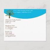 家族会のバーベキューのピクニック招待状の招待 インビテーションポストカード (裏面)