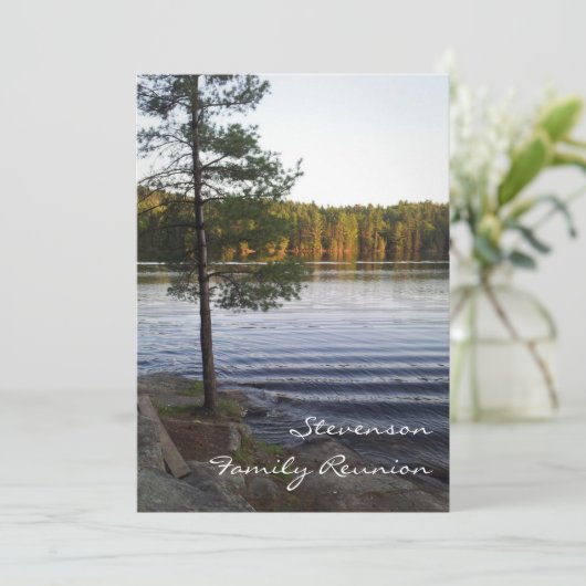 家族会のパーティの招待状の森林 招待状 (スタンド正面)