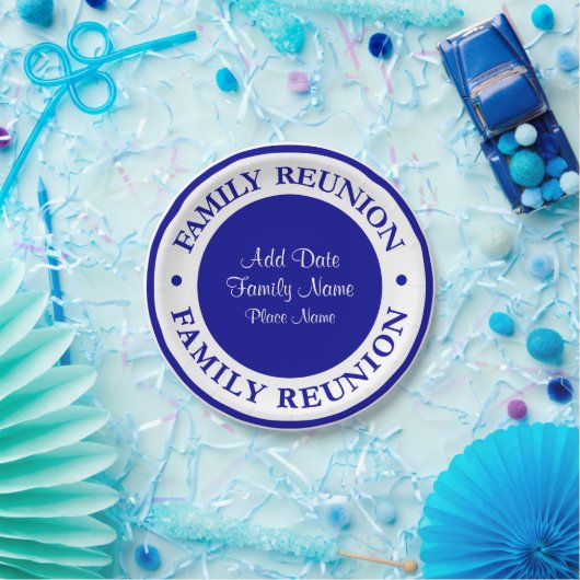 家族会のパーティーのプレート ペーパープレート (パーティー)