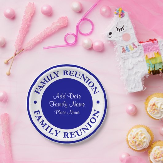 家族会のパーティーのプレート ペーパープレート (パーティー)