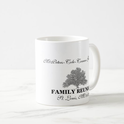 家族会のマグ コーヒーマグカップ (正面右)