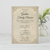 家族会のヴィンテージの木の招待状 招待状 (スタンド正面)