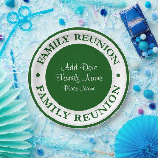 家族会の使い捨て可能なプレート ペーパープレート (パーティー)