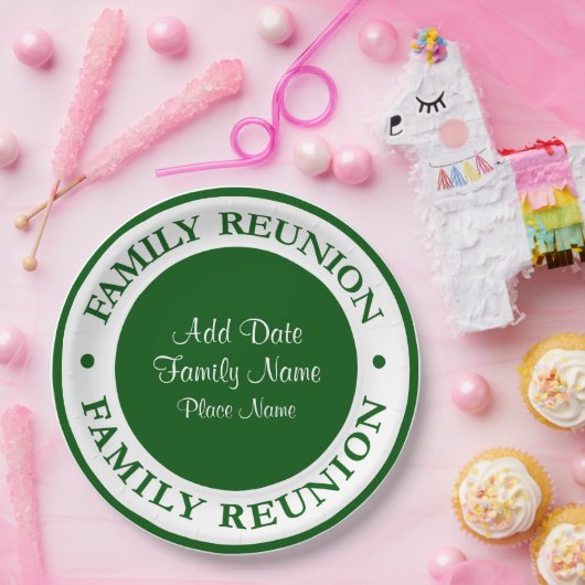 家族会の使い捨て可能なプレート ペーパープレート (パーティー)