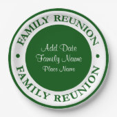 家族会の使い捨て可能なプレート ペーパープレート (正面)