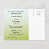 家族会の招待状の郵便はがき インビテーションポストカード (裏面)