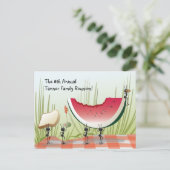 家族会の招待状の郵便はがき インビテーションポストカード (スタンド正面)