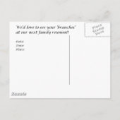 家族会の招待状 インビテーションポストカード (裏面)