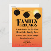 家族会の招待状 インビテーションポストカード (正面/裏面)