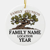 家族会の木のオーナメント セラミックオーナメント (正面)
