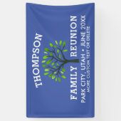 家族会の木の名前をカスタムするの位置の日付 横断幕 (縦)