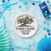 家族会の木の紙皿 ペーパープレート (パーティー)