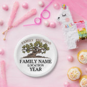 家族会の木の紙皿 ペーパープレート (パーティー)