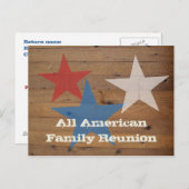 家族会の郵便はがきの招待状 インビテーションポストカード (正面/裏面)