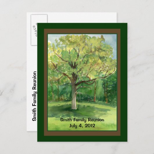 家族会の郵便はがき インビテーションポストカード (正面/裏面)