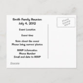 家族会の郵便はがき インビテーションポストカード (裏面)