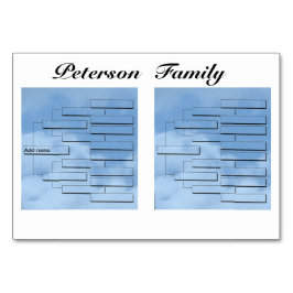 家族会の食卓カード テーブルナンバー