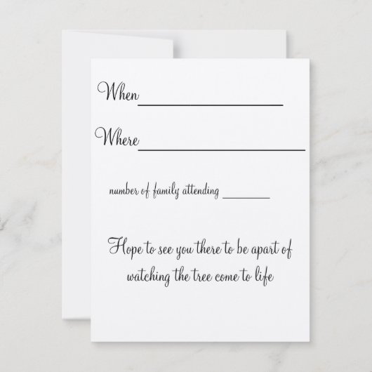 家族会 出欠カード (裏面)