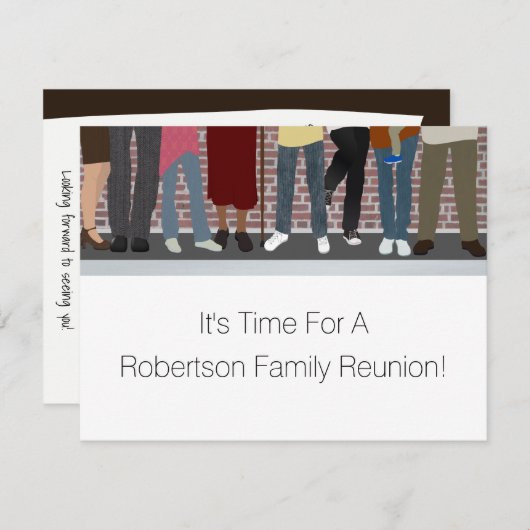 家族会 招待状 (正面/裏面)