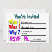 家族会 招待状 (裏面)