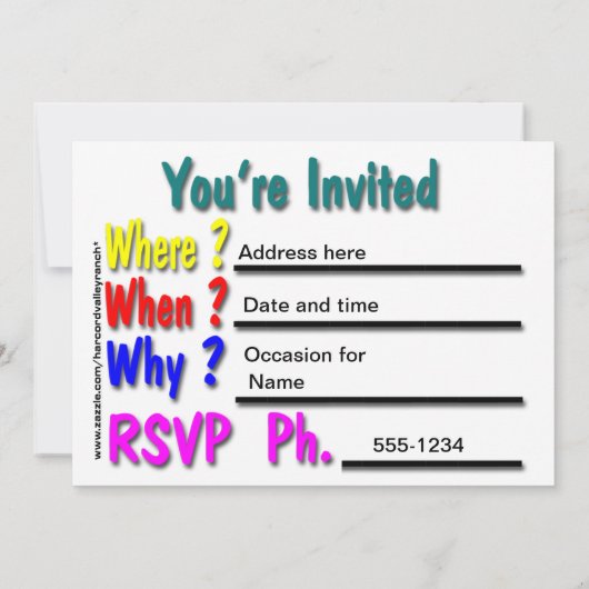 家族会 招待状 (裏面)