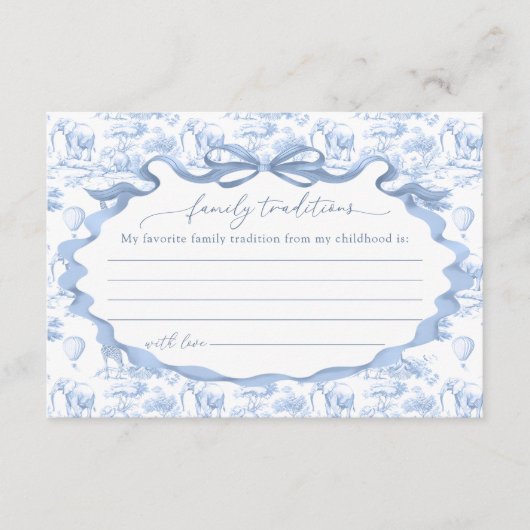 家族伝統トイルサファリ エンクロージャーカード (正面)