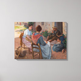 家族伝統的イタリアン(ヴィンテージイタリア) キャンバスプリント