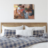 家族伝統的イタリアン(ヴィンテージイタリア) キャンバスプリント (インサイチュ (寝室))