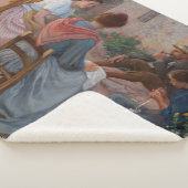 家族伝統的イタリアン(ヴィンテージイタリア) シェルパブランケット (3/4)