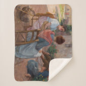 家族伝統的イタリアン(ヴィンテージイタリア) シェルパブランケット (正面)