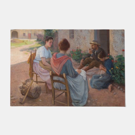 家族伝統的イタリアン(ヴィンテージイタリア) ドアマット (正面)