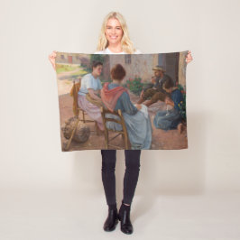 家族伝統的イタリアン(ヴィンテージイタリア) フリースブランケット