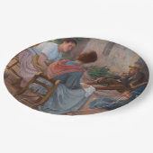 家族伝統的イタリアン(ヴィンテージイタリア) ペーパープレート (アングル)