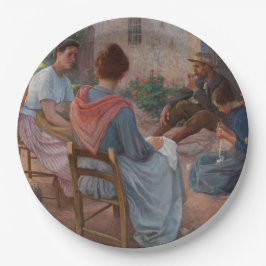 家族伝統的イタリアン(ヴィンテージイタリア) ペーパープレート