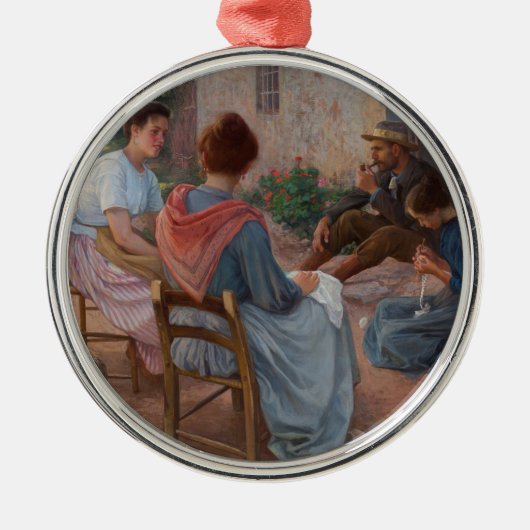 家族伝統的イタリアン(ヴィンテージイタリア) メタルオーナメント (正面)