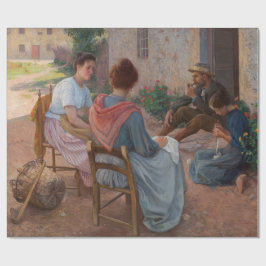 家族伝統的イタリアン(ヴィンテージイタリア) ラッピングペーパー