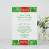 家族伝統的クリスマスディナーメニューテンプレート (スタンド正面)