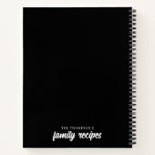 家族伝統的レシピ4フォトコラージュレシピ ノートブック (裏面)