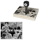 家族伝統的生活主婦の夫キッズ ラバースタンプ (押印)