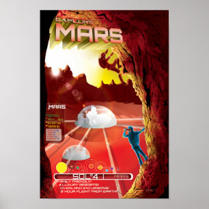 家族全員との火星を探検して下さい ポスター