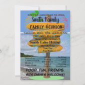 家族再会のお誘い 招待状 (正面)