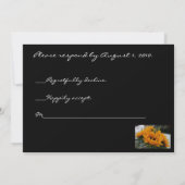 家族再会のお返事カード 招待状 (裏面)