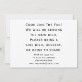 家族再会のご案内 サンフラワー Save The Date カード (裏面)