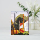 家族再会のクロケットパーティー カジュアル招待状 招待状 (スタンド正面)