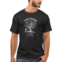 家族再会の木のTシャツ 家族の愛が集まる