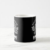 家族再会の木、名前と日付 コーヒーマグカップ (中央)