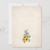 家族再会の森の小屋招待状 招待状 (裏面)