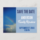 家族再会の集い 虹のSave The Date ポストカード (正面)