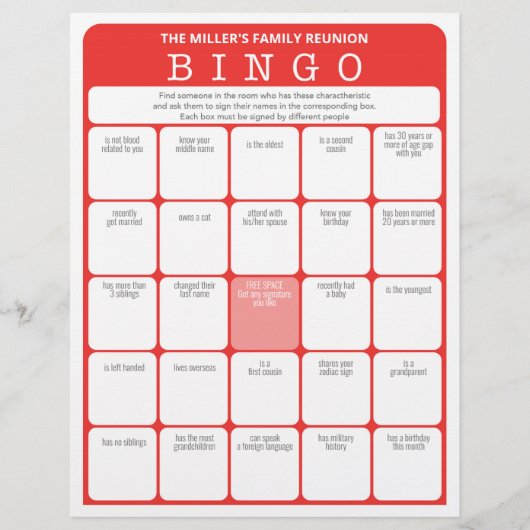 家族再会アイスブレーカー2in1ゲーム チラシ (正面)