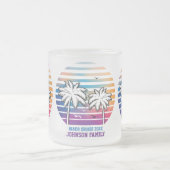 家族再会カスタムクルーズバケーション フロストグラスマグカップ (中央)